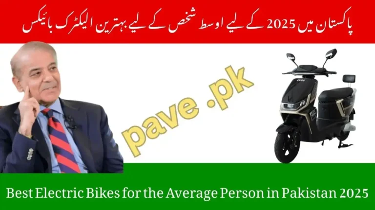 Best Electric Bikes for the Average Person in Pakistan 2025