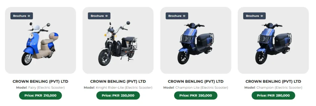 Crown Benling Electric Bike Price in Pakistan