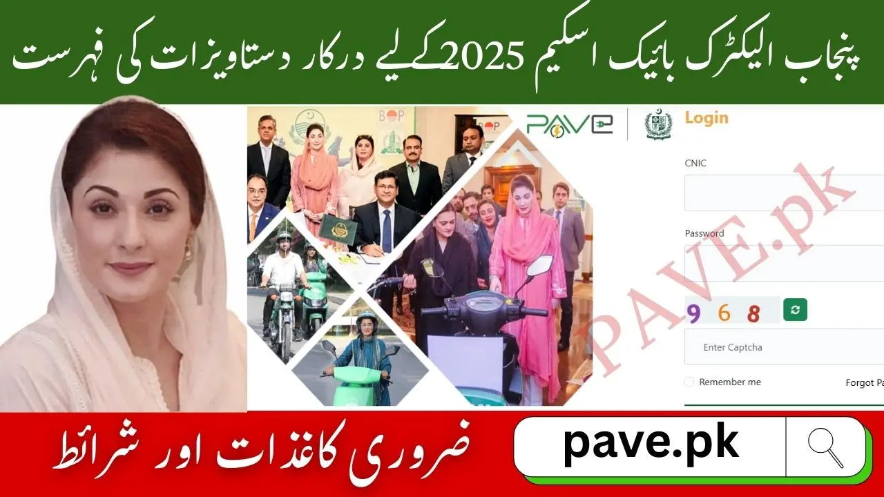 Documents Required for CM Punjab Electric Bike Scheme 2025 1 Documents Required for CM Punjab Electric Bike Scheme 2025