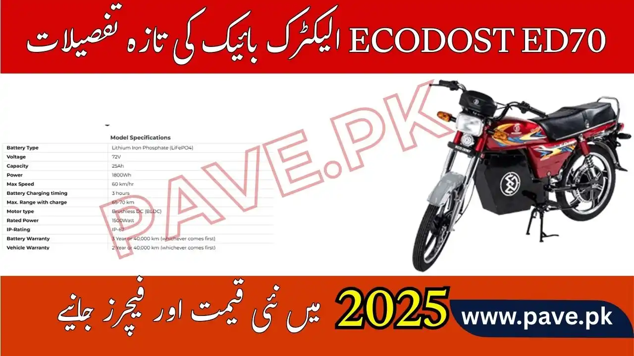 ECODOST ED70 Electric Bike Price in Pakistan 2025 Specs & Features 1 ECODOST ED70 Electric Bike Price in Pakistan