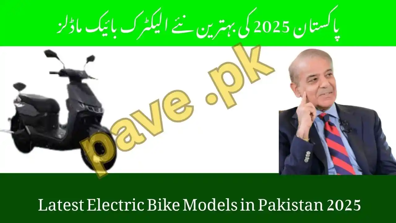 Latest Electric Bike Models in Pakistan 2025 Top Picks Under PAVE Scheme 1 Latest Electric Bike Models in Pakistan 2025