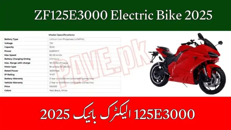 ZF125E3000 Electric Bike 2025