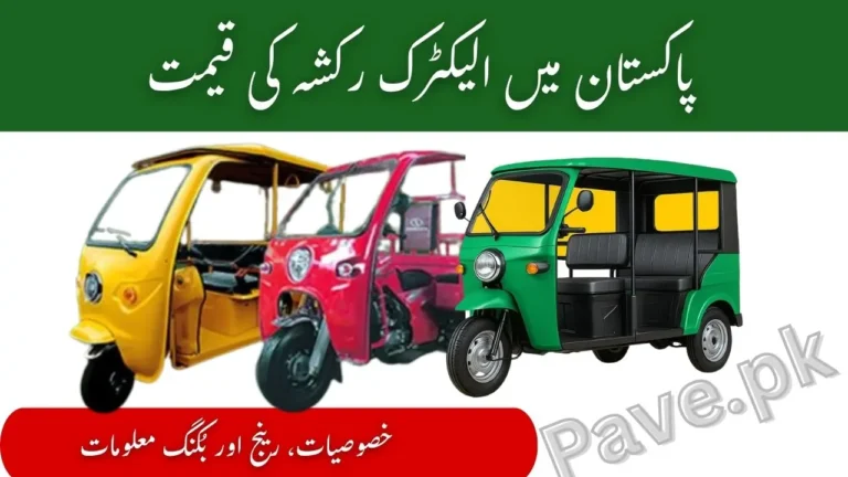 Electric Rickshaw Price in Pakistan 2025