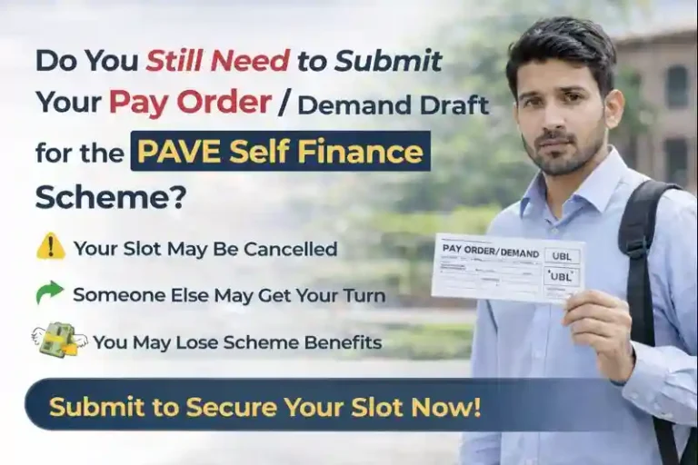 Do You Still Need to Submit Your Pay Order / Demand Draft for the PAVE Self Finance Scheme